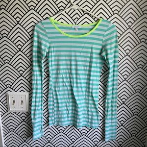 Vintage Delias long sleeve shirt striped minty green